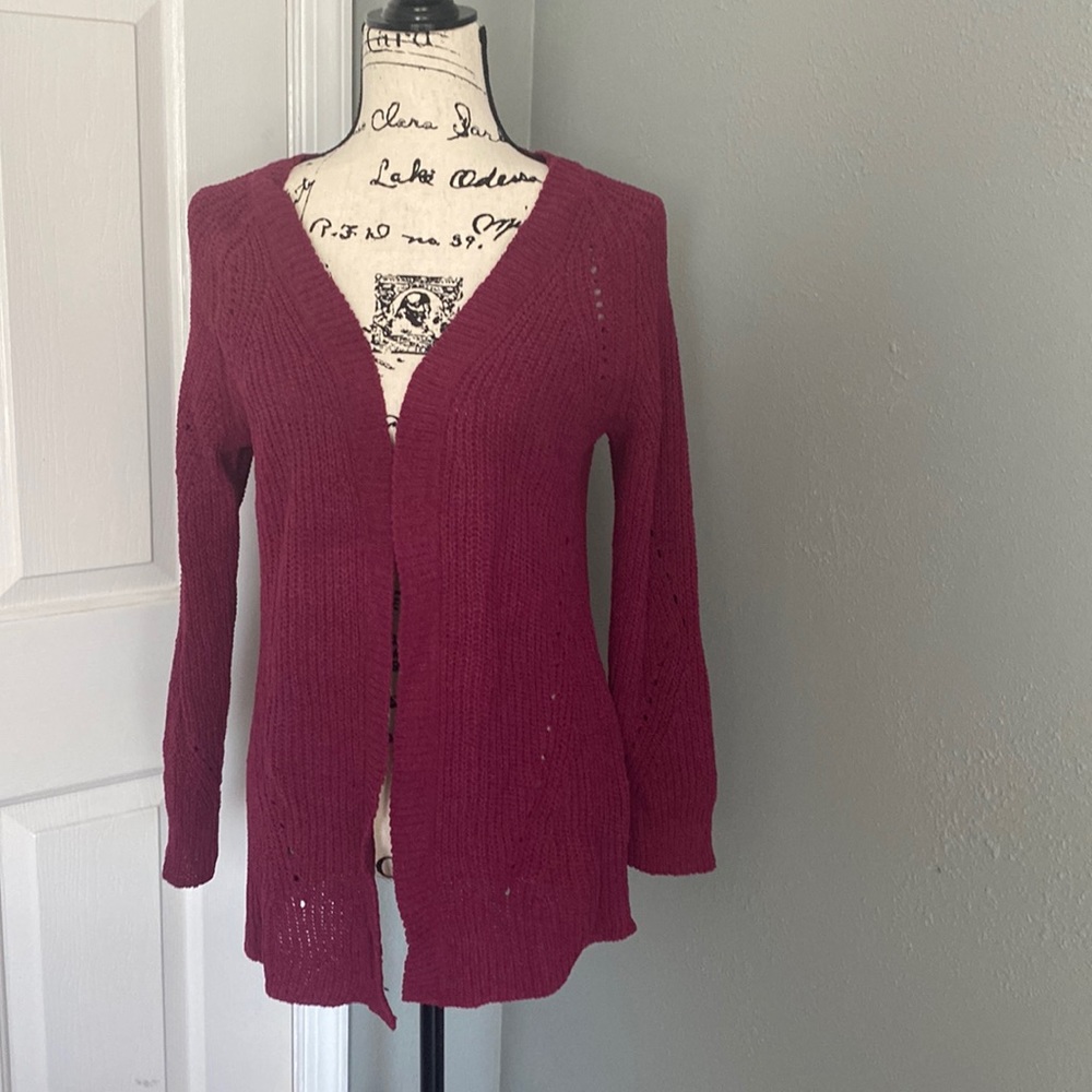 Chenille open cardigan in very good condition